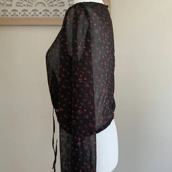 Urban Outfitters Sheer Floral Blouse - Picture 8 of 11